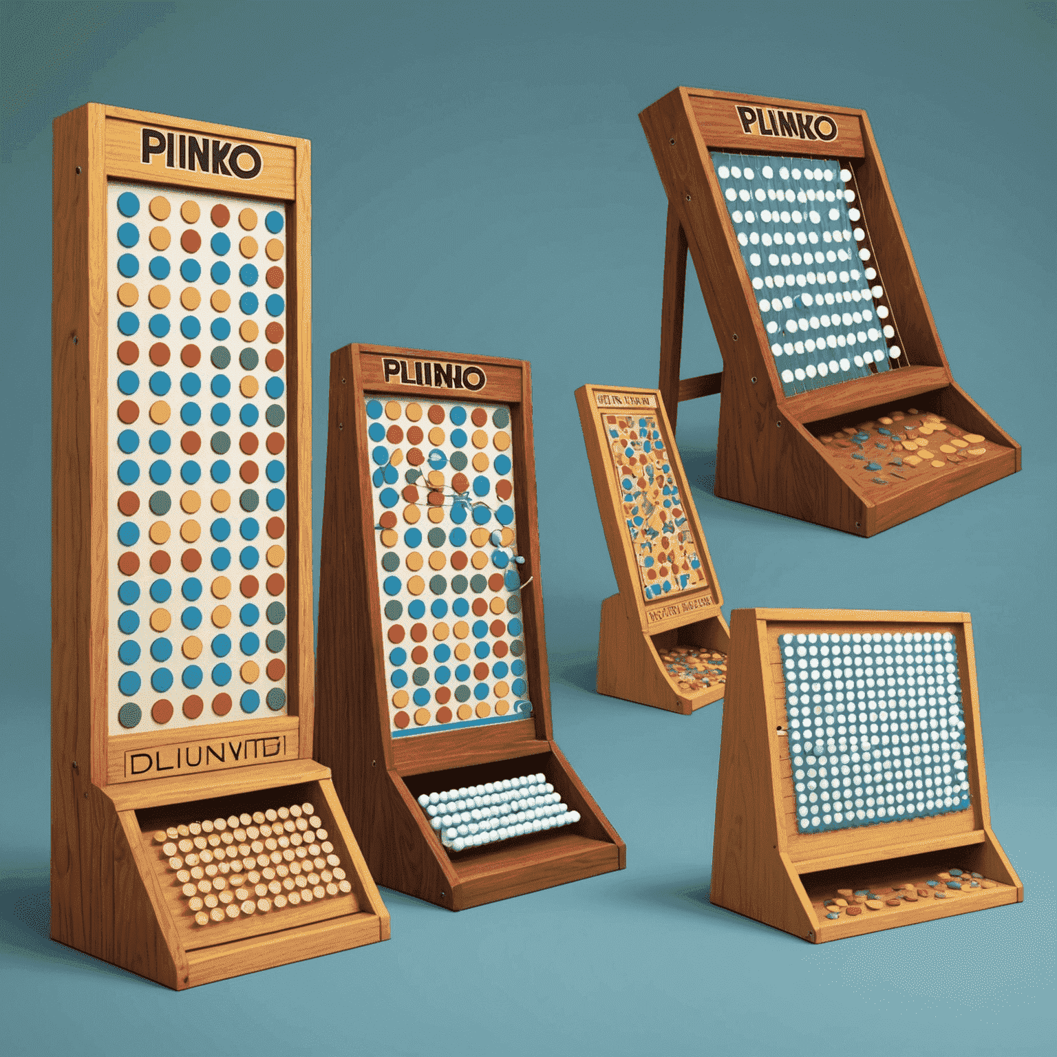 Une illustration montrant différentes variations du Plinko à travers le monde, avec des éléments culturels uniques.